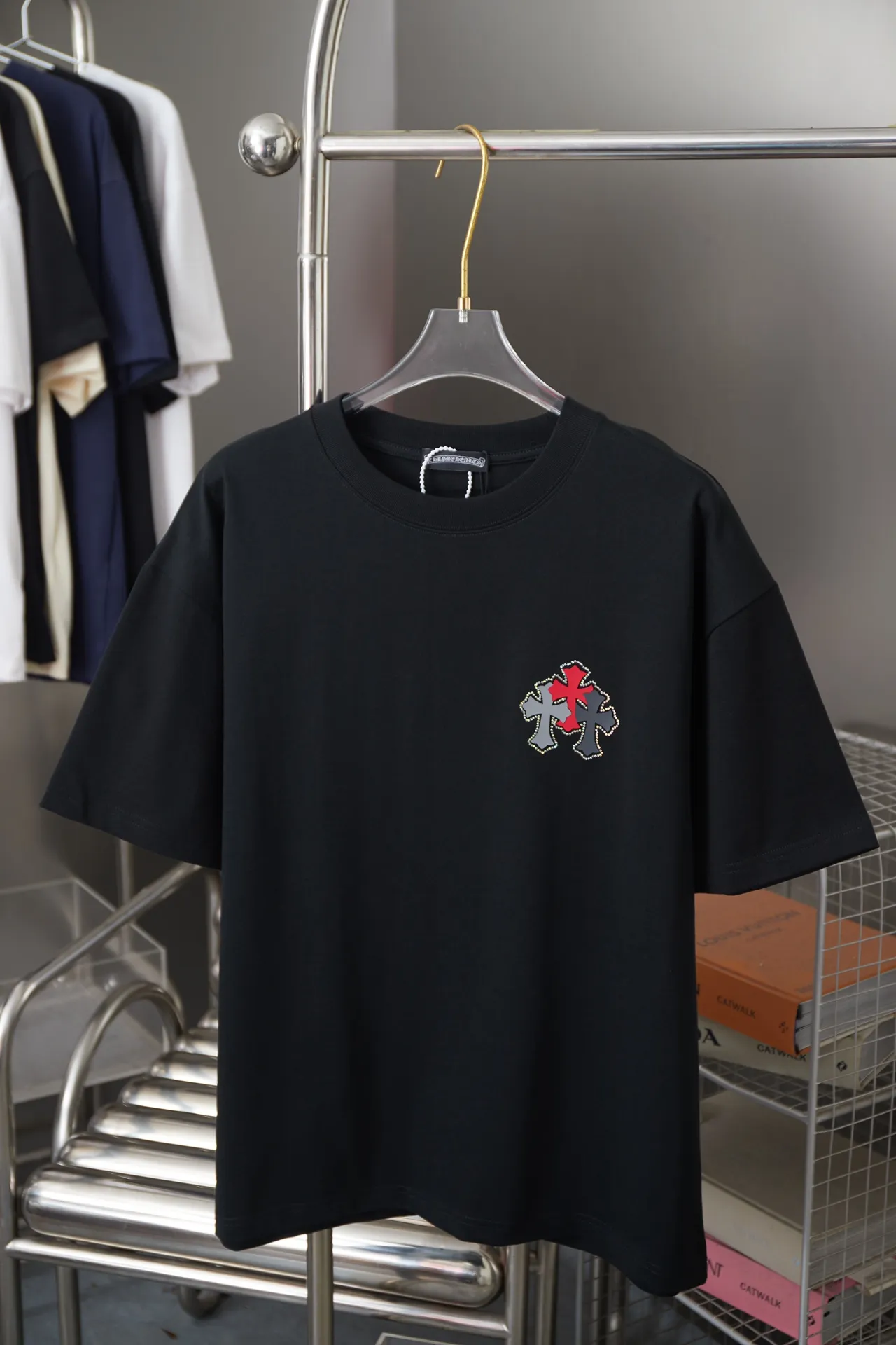 Ch*ome Hearte 26SS New Arrival 100% 32 1X 1 ➕ ➕ ➕ logo ：Black/White/ /Blue Size：S/M/L/XL